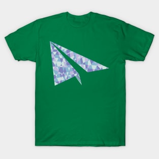 Geometric Polygon LowPoly Art Paper Plane T-Shirt